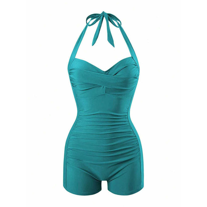 Damen Einteiler Badeanzug mit halterneck Design und moderner Passform Drune