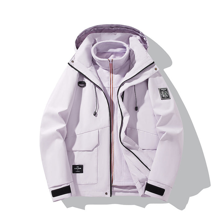 Herren Wetterfeste Outdoorjacke mit Kapuze Drune