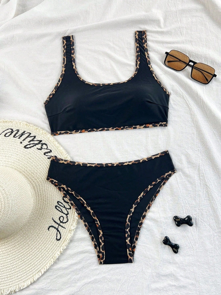 Damen Sportlicher Bikini im Leo-Look Drune