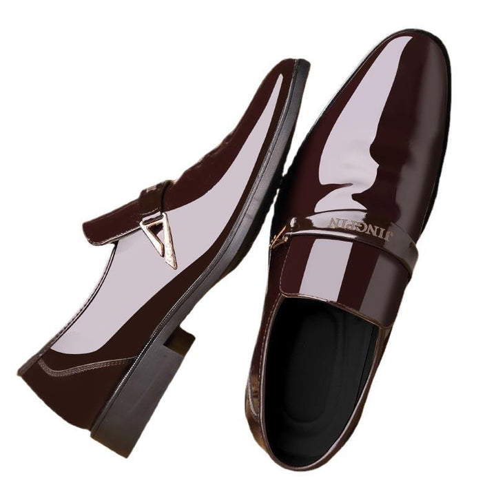 Herren Elegante und stilvolle Lacklederschuhe Drune