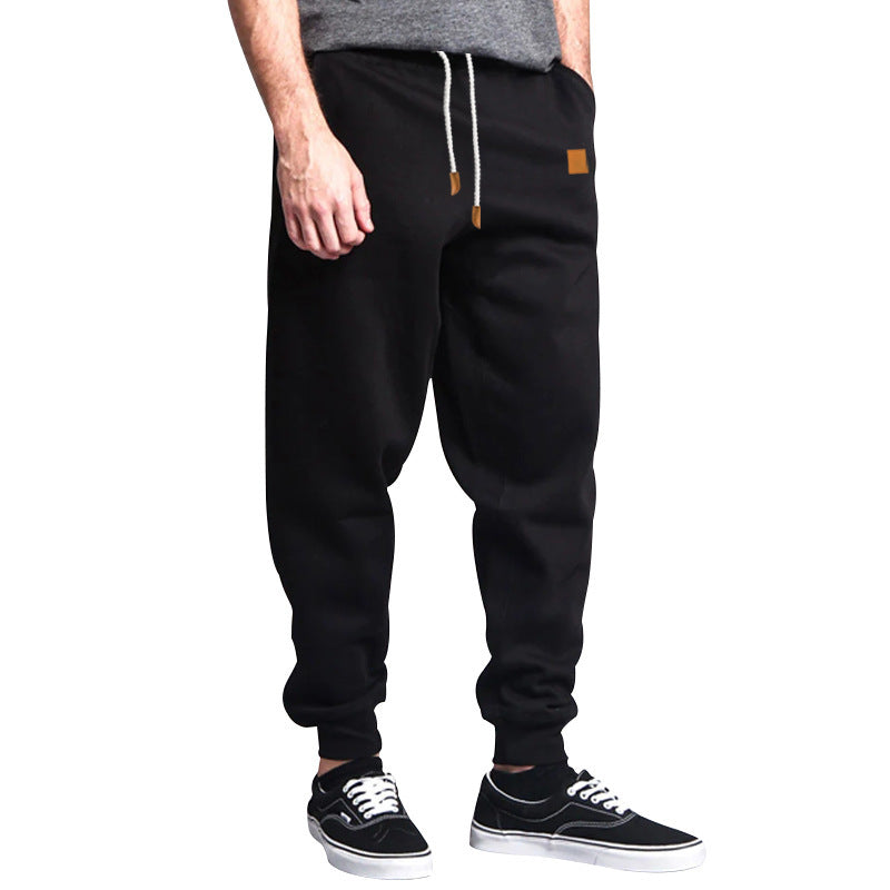 Herren Slim-Fit Jogginghose mit elastischem Bund, Kordelzug und schmalem Beinabschluss Drune
