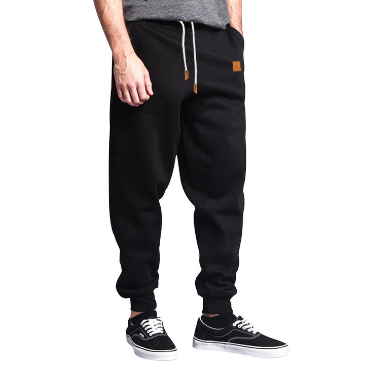 Herren Slim-Fit Jogginghose mit elastischem Bund, Kordelzug und schmalem Beinabschluss Drune