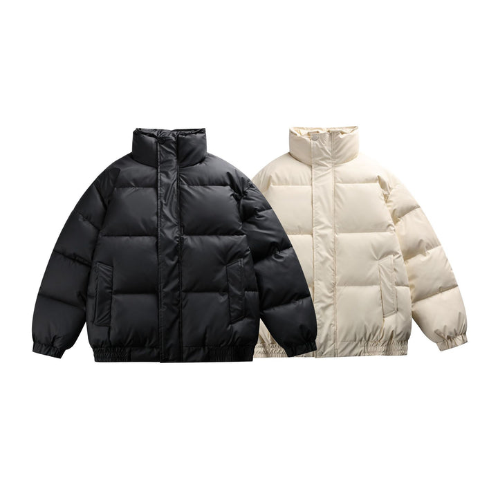 Damen Gefütterte Oversize-Steppjacke mit hohem Stehkragen Drune