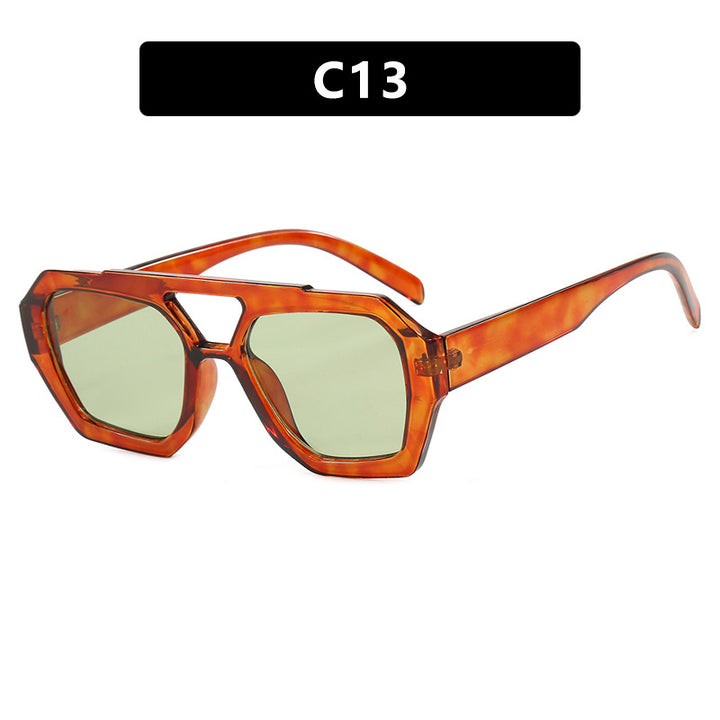 Drune | Unregelmäßige Doppelstrahl-Sonnenbrille