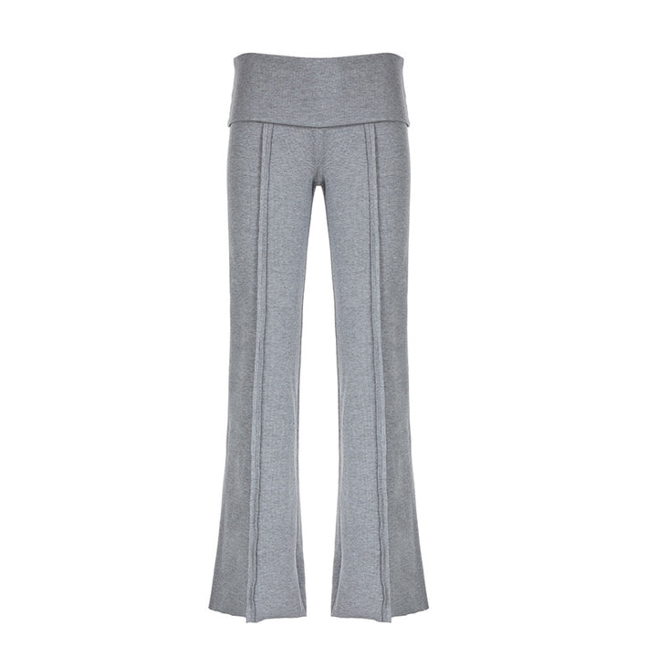 Damen Flared Yoga-Hose mit hohem Bund und atmungsaktivem Material Drune