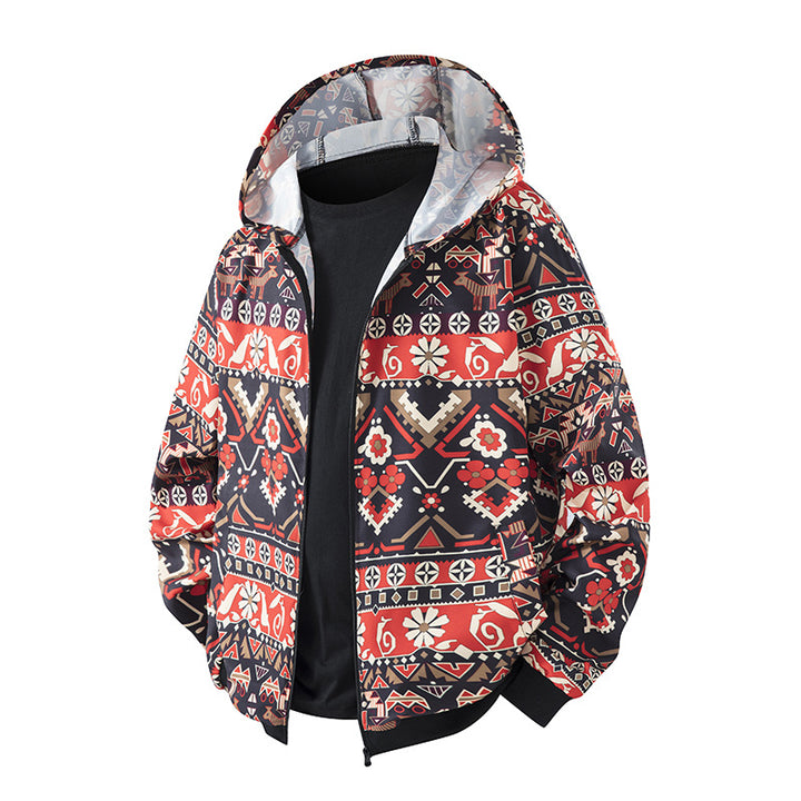 Damen Künstlerische Kapuzenjacke Drune