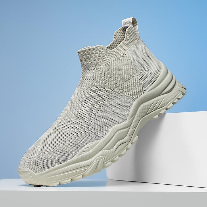 Herren Atmungsaktive Slip-On Lauf Sneaker mit Strickobermaterial Drune