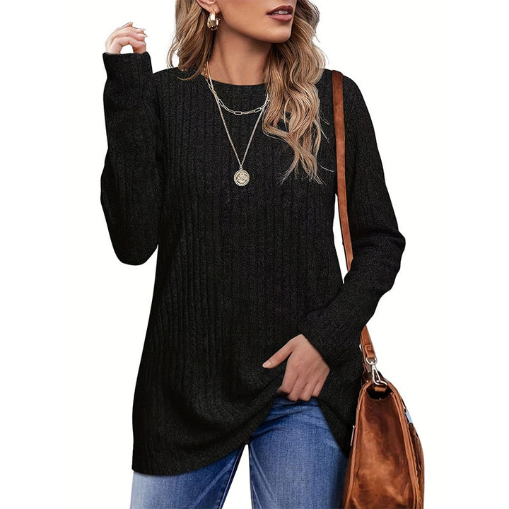 Damen Strickpullover mit strukturierter Oberfläche und lockerem Schnitt Drune
