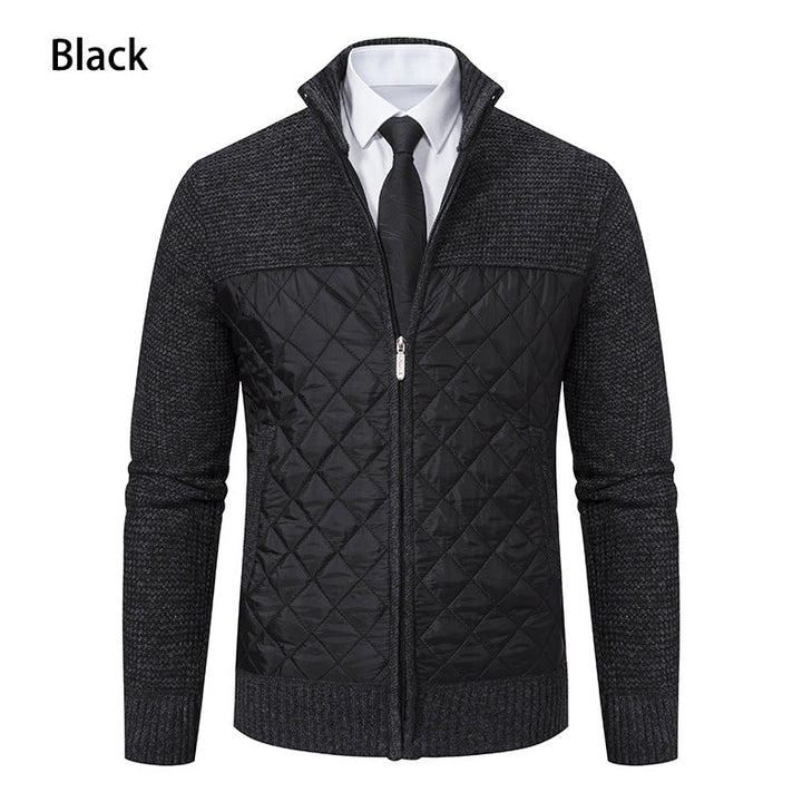 Herren gesteppte Freizeitjacke mit hochschließendem Kragen und praktischen Taschen Drune