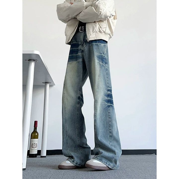 Damen weite Jeans im Vintage-Stil Drune