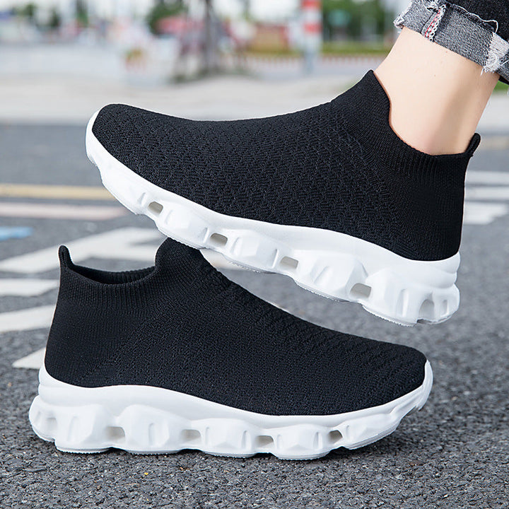 Damen High-Top Strick-Sneaker mit luftiger Sohle Drune