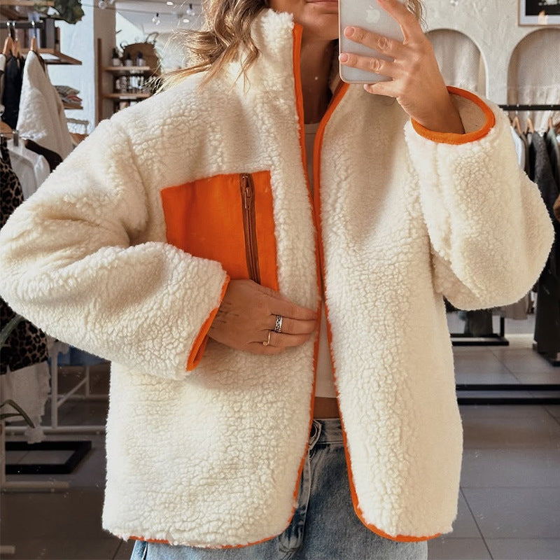 Damen Fleecejacke mit hohem Kragen und praktischem Reißverschluss Drune