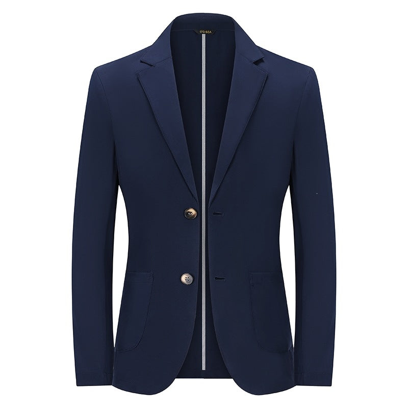 Herren Modernes Slim-Fit Sakko mit schmalem Revers und aufgesetzten Taschen Drune