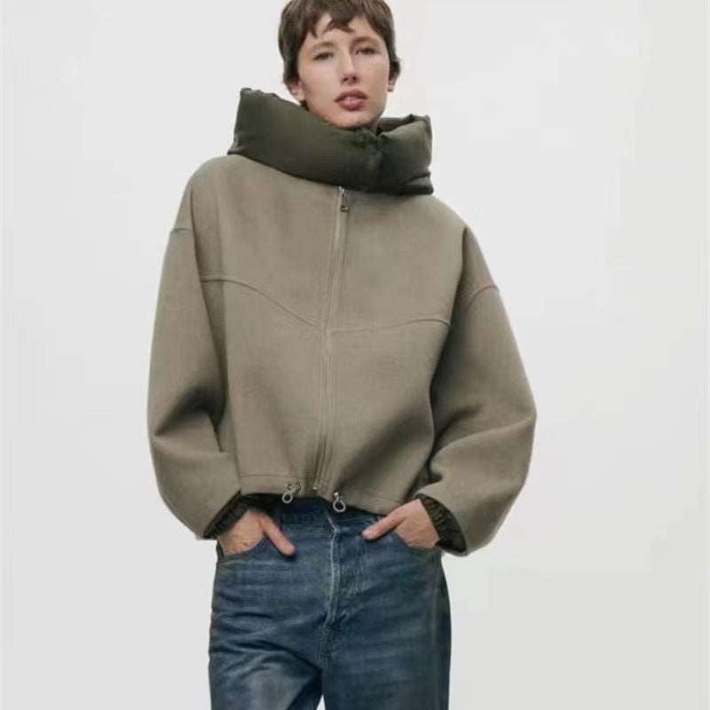 Damen Oversized Sweatjacke mit voluminösen Ärmeln und bequemen Taschen Drune