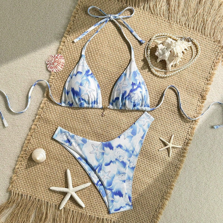 Damen Triangel-Bikini mit maritimem Motiv Drune