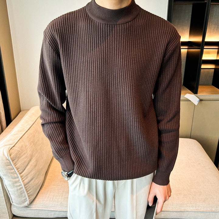 Herren Gemütlicher Rippenstrickpullover Drune