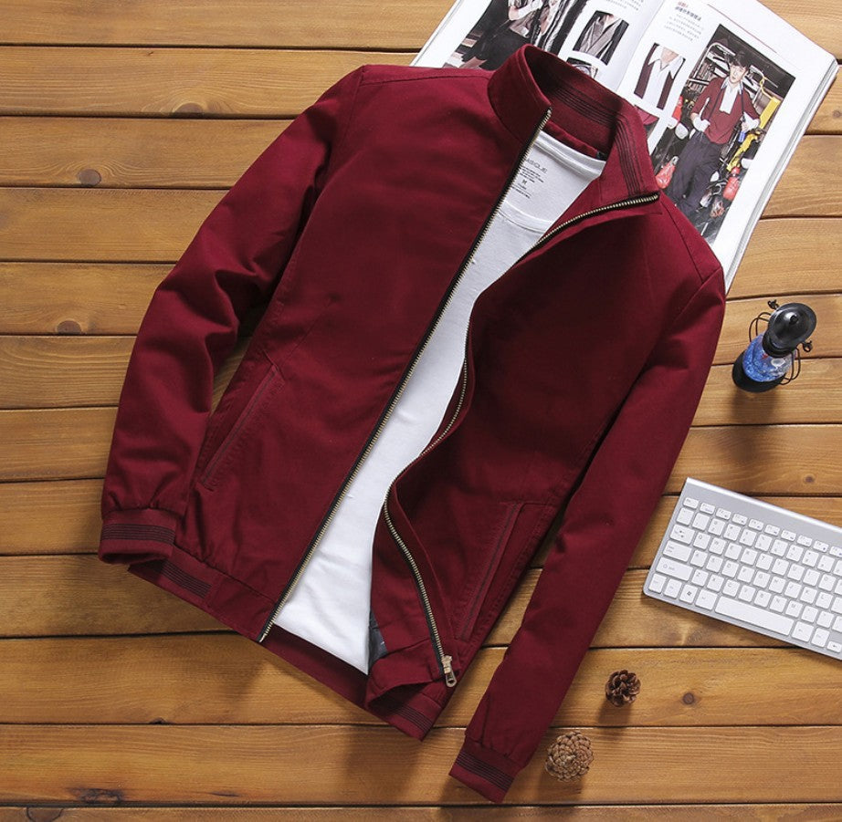 Herren nan gefütterte Winterblousonjacke mit weichem Teddyfutter, winddichter Außenhülle und verdecktem Zweiwege-Reißverschluss Drune