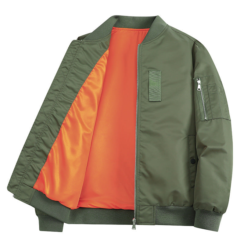 Herren Leichte Flieger-Bomberjacke mit wasserabweisender Shell und Kontrastfutter Drune