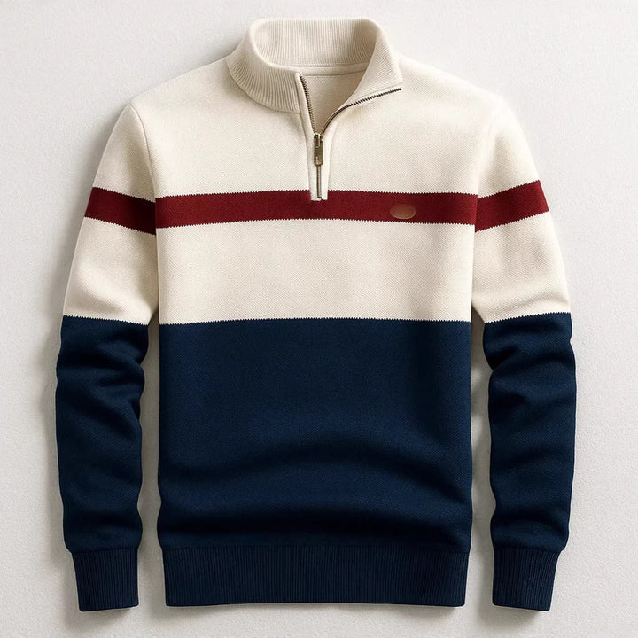 Herren Modischer Halbzip-Pullover