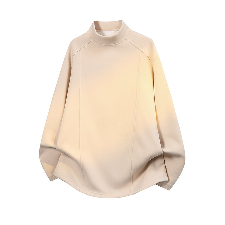 Herren Oversize Stehkragen-Sweatshirt mit Raglanärmeln und dezentem Farbverlauf Drune