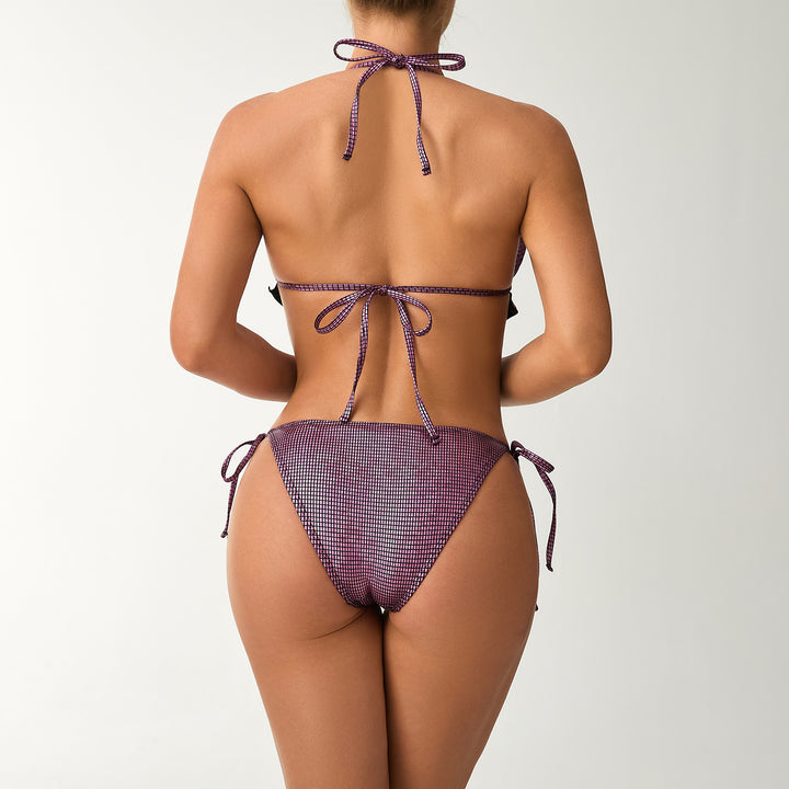 Damen Triangel-Bikini mit verspielten Rüschendetails Drune
