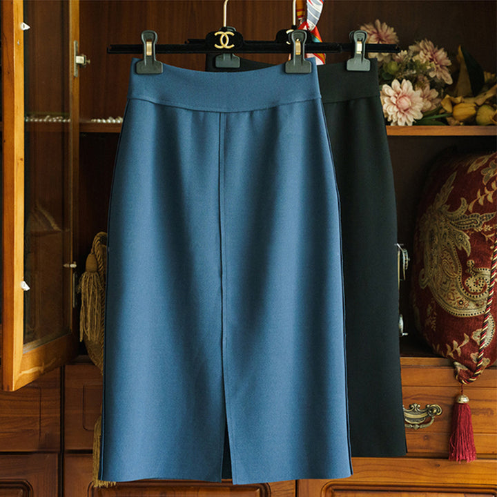 Damen Eleganter, schmal geschnittener Midirock Drune