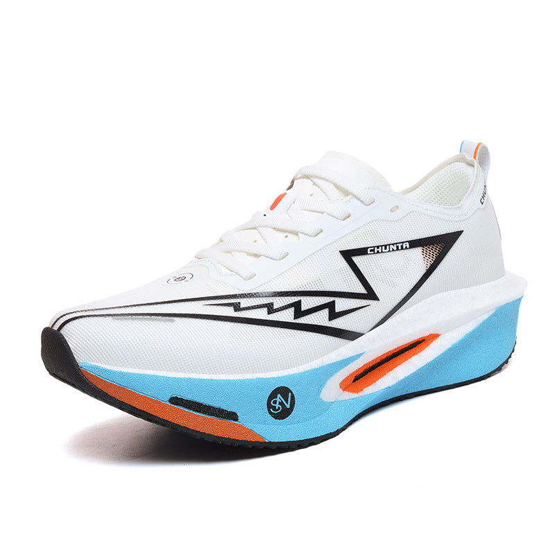 Unisex leichter Performance Laufschuh mit gedämpfter Plateausohle und atmungsaktivem Mesh Drune
