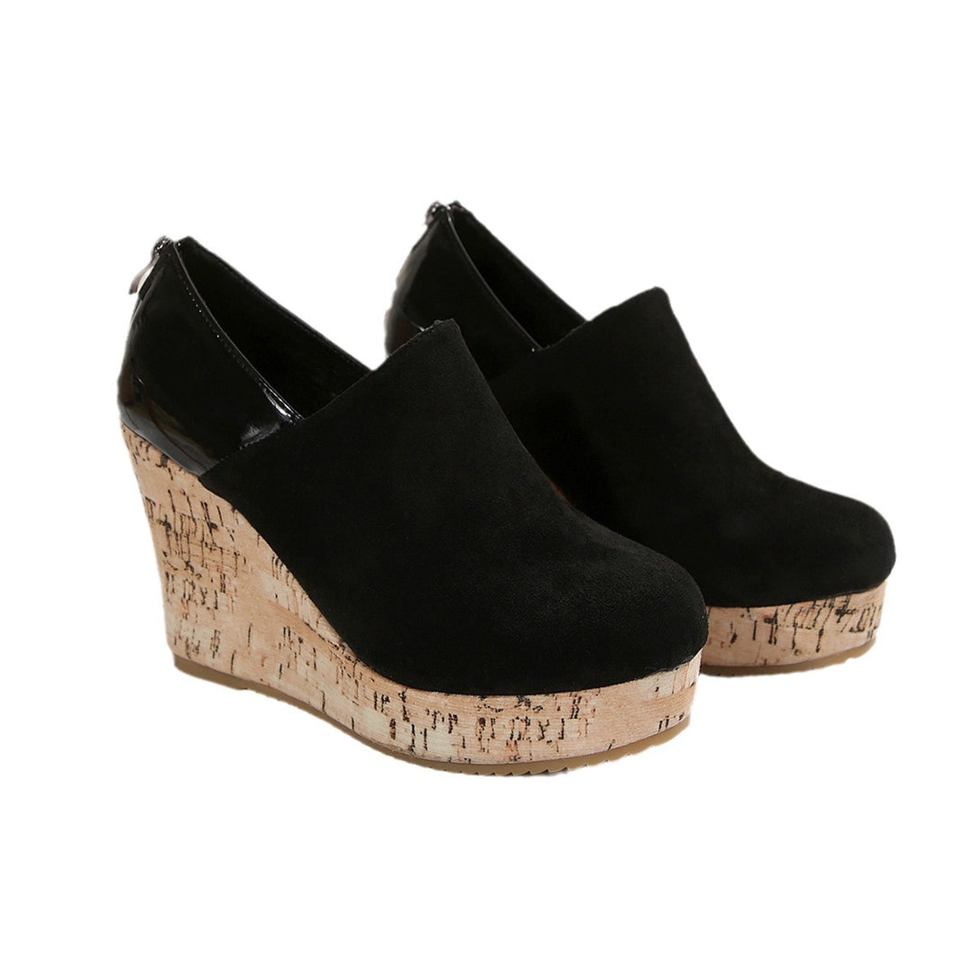 Damen Wedge-Pantoletten mit elegantem Korkabschluss und bequemer Fußbettung Drune