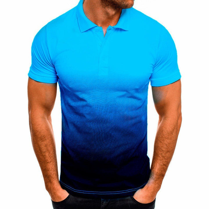 Herren Poloshirt mit elegantem Farbverlauf und modernem Design Drune