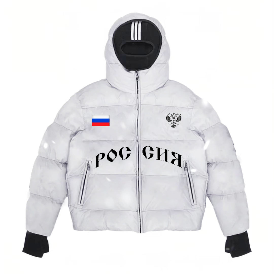 Herren Modische Steppjacke mit Kapuze