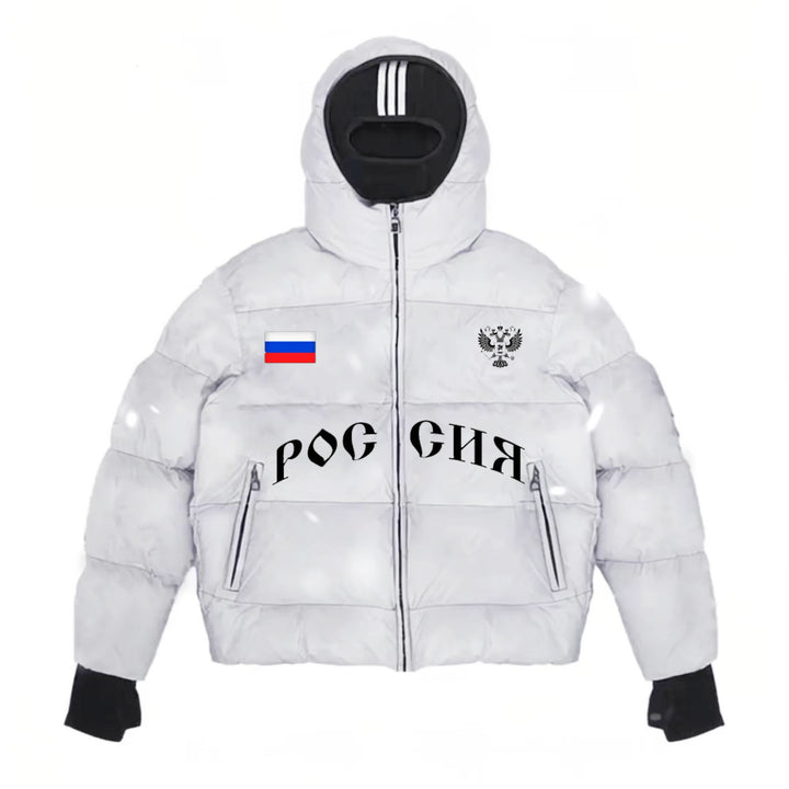 Herren Modische Steppjacke mit Kapuze