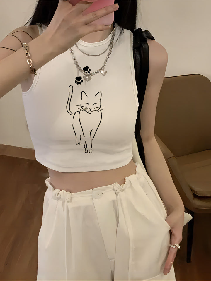 Damen Crop-Top mit kreativem Spruch und lässigem Schnitt Drune