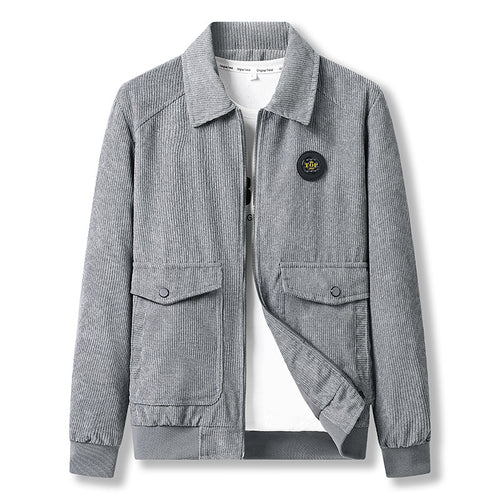Herren Modische Jacke mit strukturiertem Stoff Drune