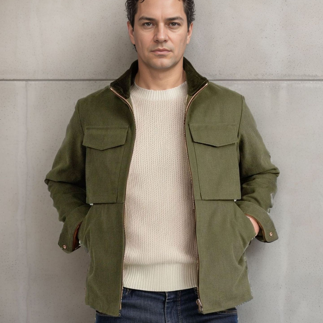 Herren Utility-Jacke mit praktischen Taschen und modernem Design Drune