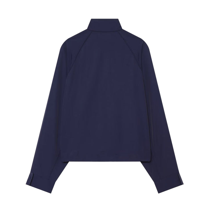 Damen Leichter Colorblock Windbreaker mit Stehkragen und Raglanärmeln Drune