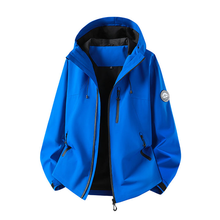 Herren Wasserdichte Softshell-Jacke mit Kapuze und atmungsaktiver Membran Drune