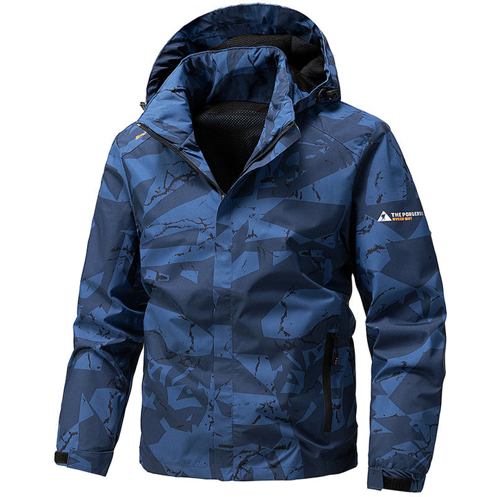 Herren Leichte und wasserfeste Outdoor-Jacke Drune