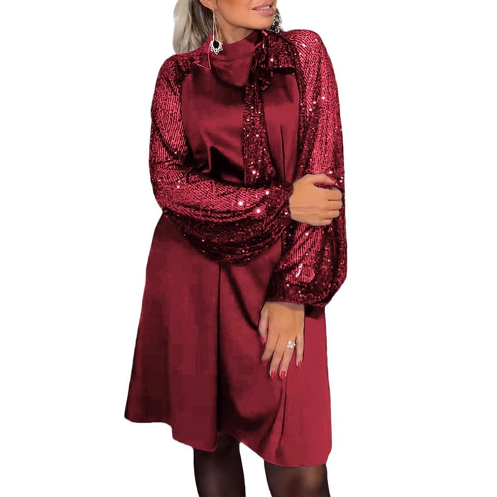 Damen Elegantes Cocktailkleid mit Paillettenbesatz und festlichem Schnitt Drune