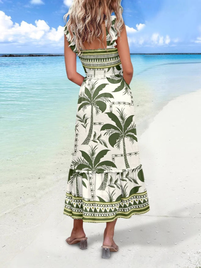 Damen Maxikleid mit floralem Design Drune