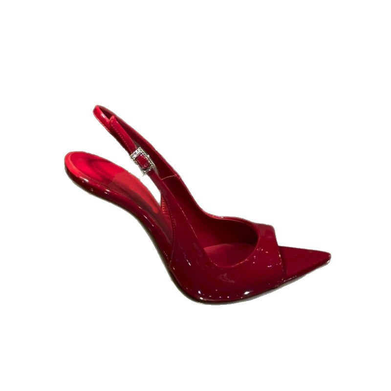 Damen Slingback High Heel Sandalen Drune