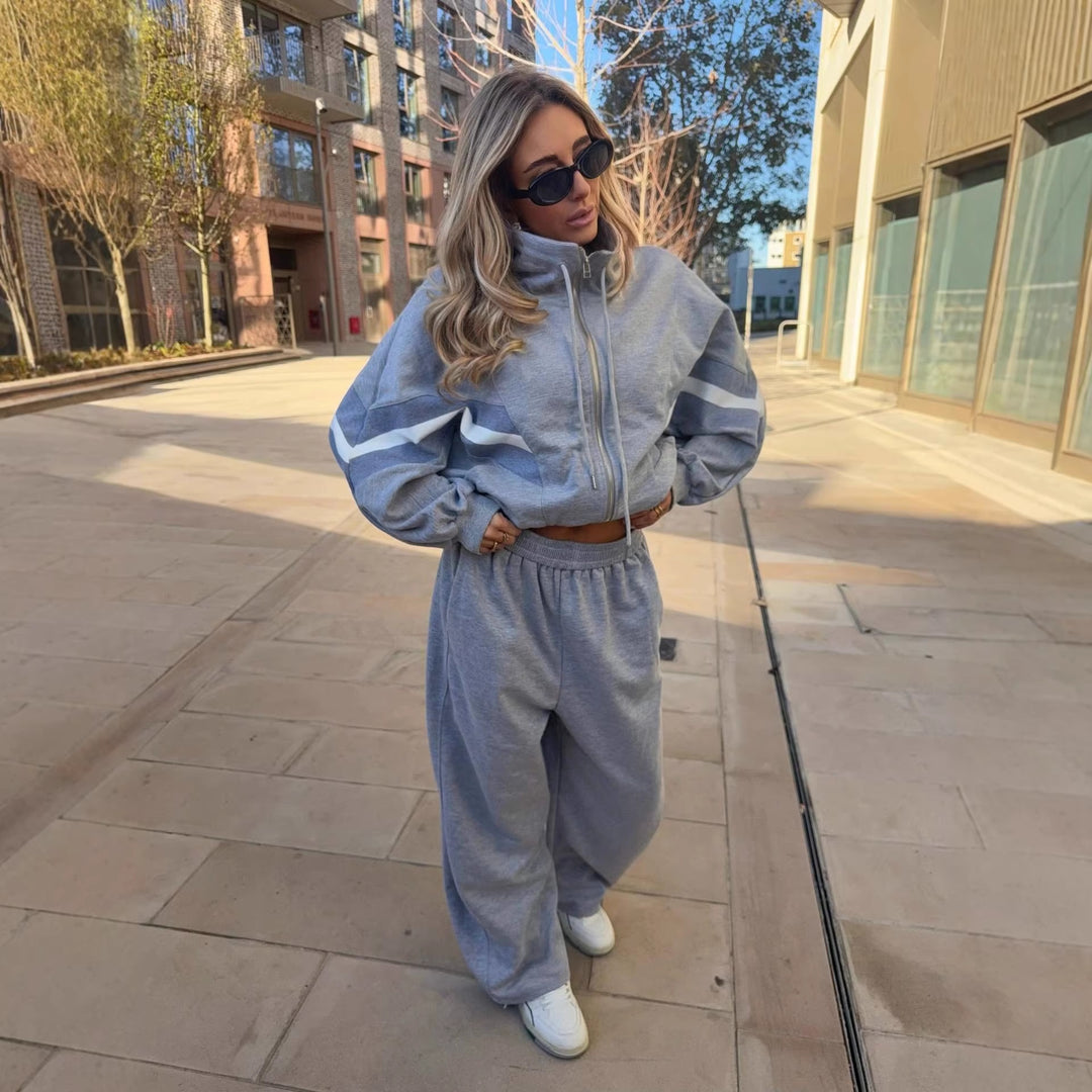 Damen Sportliche Loungewear mit weitem Schnitt und Kapuze Drune