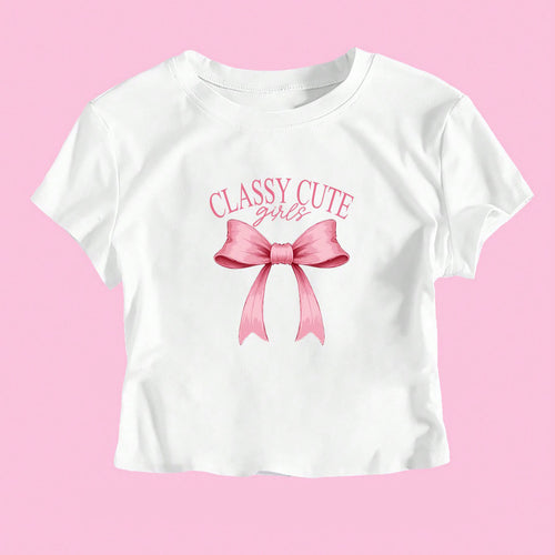 Damen Crop-T-Shirt mit witzigem Geburtstagsslogan und figurbetontem Schnitt Drune