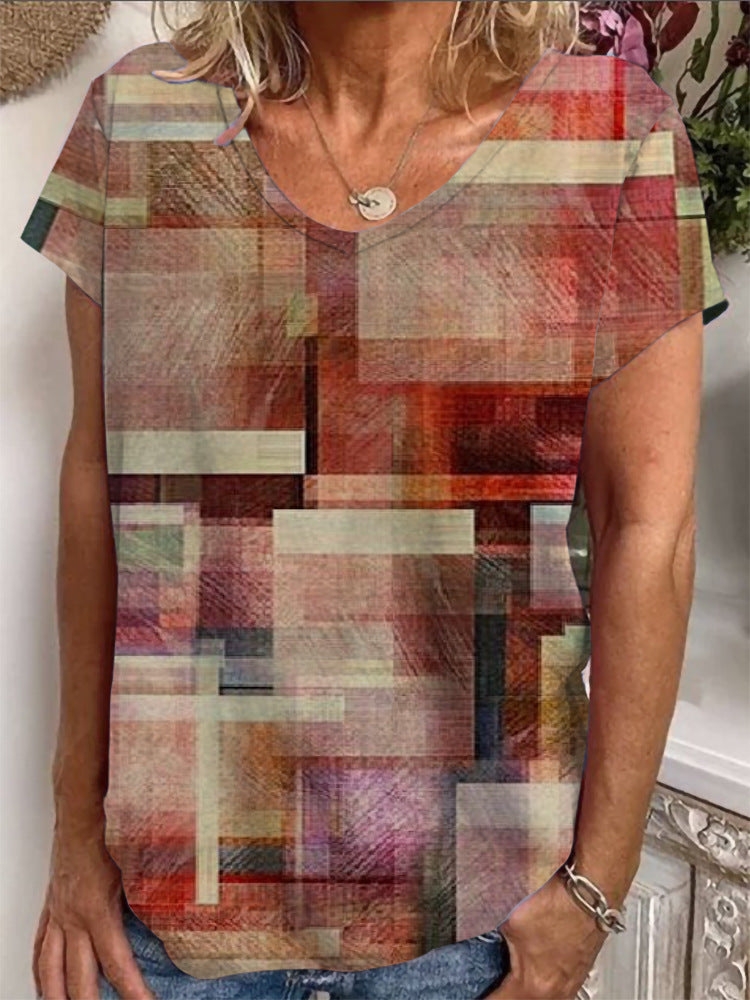 Damen Lockere Bluse mit buntem Paisleymuster Drune