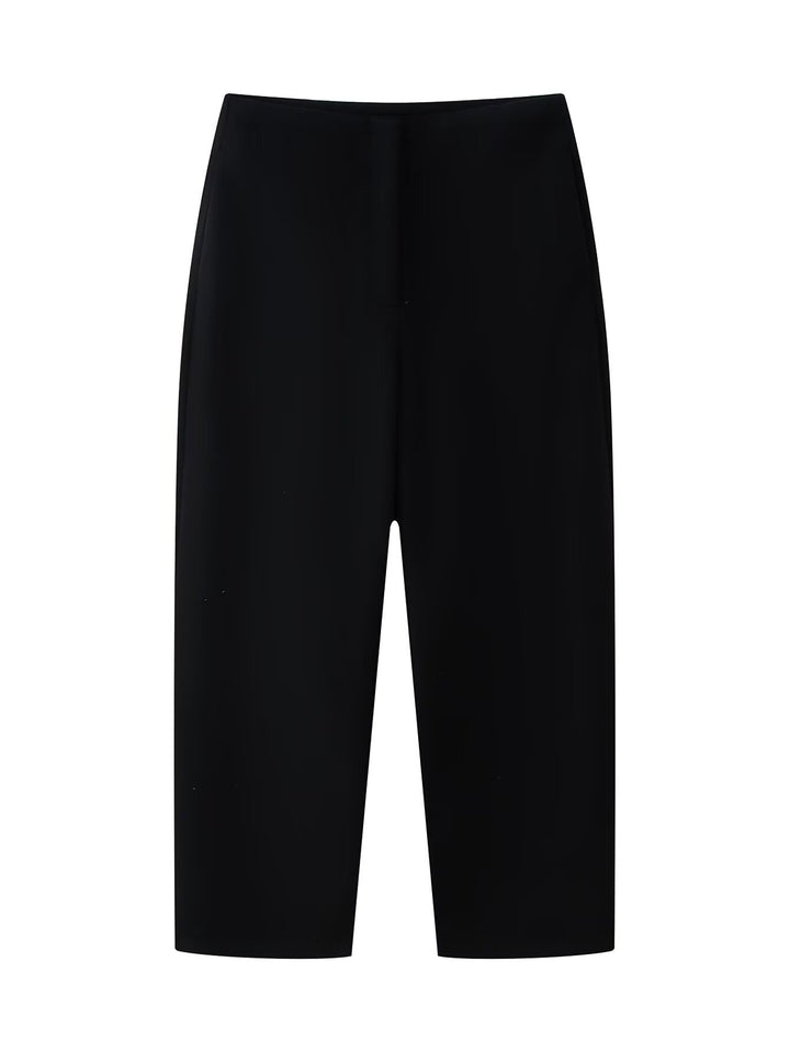 Damen Hochtaillierte Culotte-Hose mit geradem Bein und verdecktem Verschluss Drune