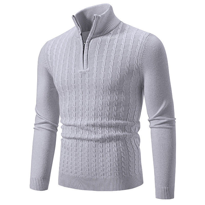 Herren Strickpullover mit Stehkragen Drune