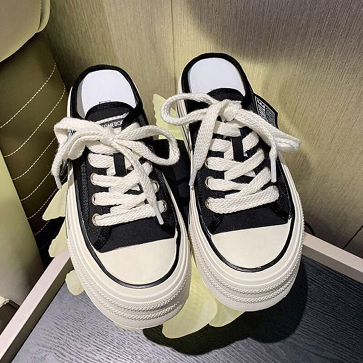 Damen Lässige Canvas-Sneaker mit strapazierfähigem Obermaterial und unverwechselbarem Design Drune