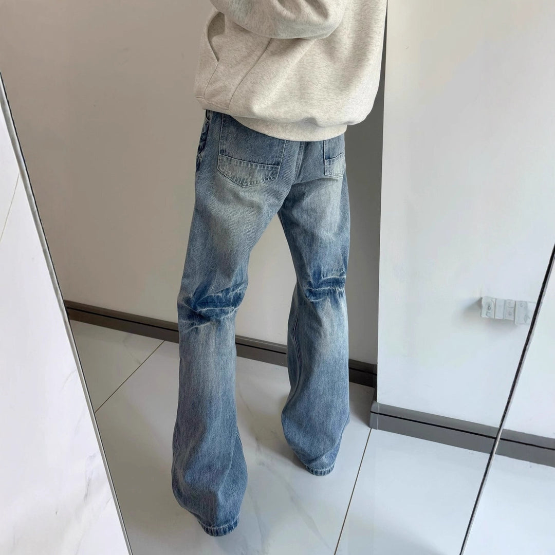 Damen Modische Flared Jeans Drune