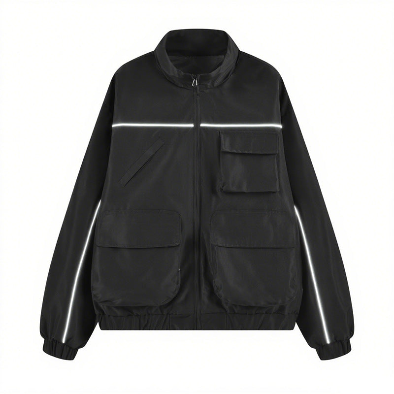 Herren Utility‑Fieldjacke mit Mehrfach‑Taschen und Stehkragen Drune