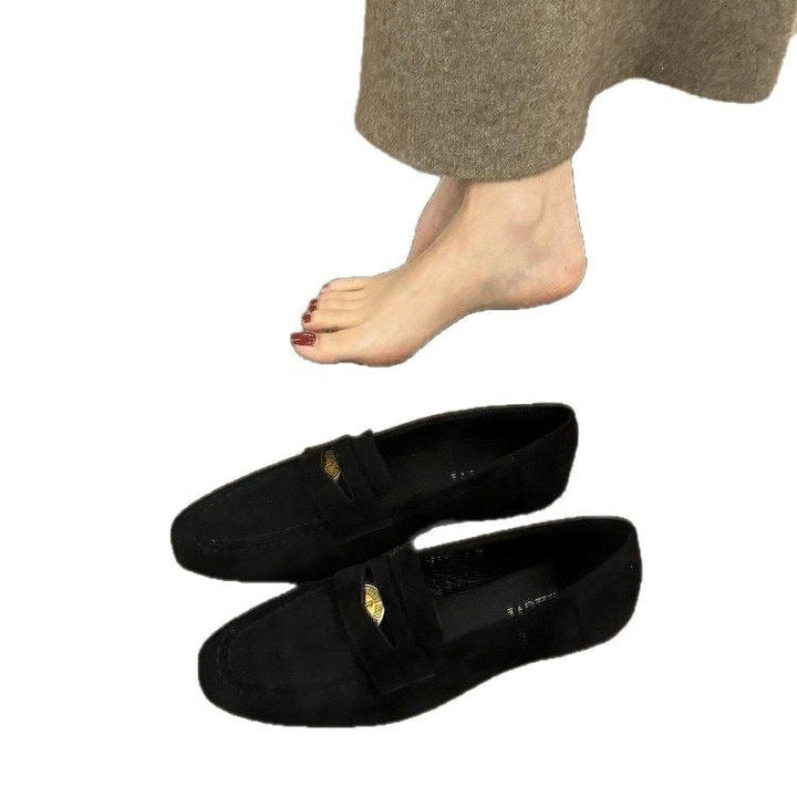Damen Mokassins mit weichem Wildleder und elegantem Riemenverschluss Drune