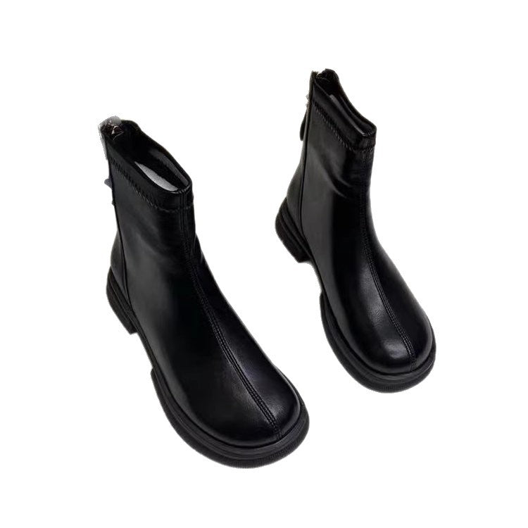Damen Modische Stiefeletten mit elegantem Reißverschluss Drune